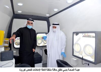 The bus can screen up to 1,000 people a day