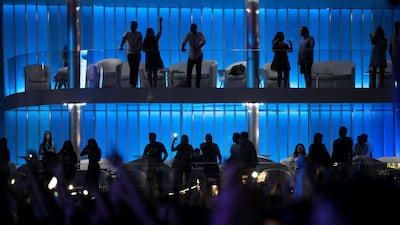 Thousands turned out for the Calvin Harris concert at the du Arena. Reem Mohammed / The National