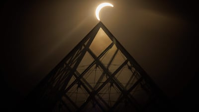 The Pyramide du Louvre in Paris. AFP