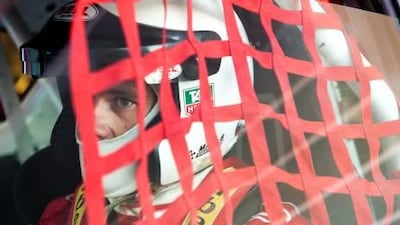 Neil Vorano (9) prepares to compete in the Suzuki Swift Cup. Credit; Antonie Robertson for The National