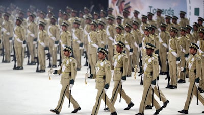 Dubai Police put on a show at the Coca Cola Arena during the academy's 27th graduation ceremony.