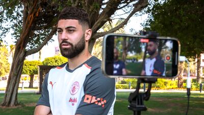 Manchester City defender Josko Gvardiol at Emirates Palace Mandarin in Abu Dhabi. The reigning Premier League champions are in the capital for warm-weather training. All images by Victor Besa / The National