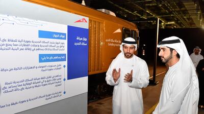 Sheikh Hamdan bin Mohammed was told about the RTA's hi-tech efforts to boost efficiency on the roads and the track.