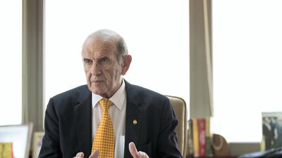 Colm McLoughlin, chief executive officer of Dubai Duty Free, said 2019 sales could remain about the same as 2018 levels of $2 billion. Victor Besa / The National