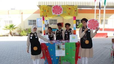 A cookie-selling contest organized by Sharjah Girl Guides and sponsored by Sharjah Ladies Club has managed to raise Dhs 9,500 to support children suffering from chronic illnesses. Courtesy Sharjah Girl Guides