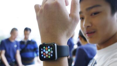 Apple has not yet provided a UAE release date and the watch is not available in the online UAE Apple Store, however souqmobi.com has taken 149 orders since Sunday. Kin Cheung / AP Photo