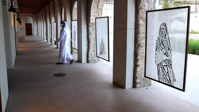 The Fashion Through the Years exhibition at Qasr Al Hosn explores the history of Abu Dhabi and the stories of its people through the garments they wore. Victor Besa / The National
