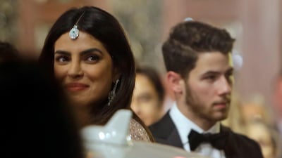 Only days after their wedding, Priyanka Chopra and Nick Jonas arrived at the wedding of Isha Ambani, the daughter of Reliance Industries Chairman Mukesh Ambani, one of India's richest man. AP
