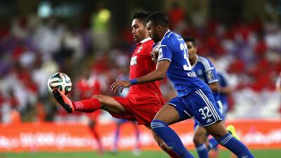 Luis Jimenez in action for Al Ahli against Al Nasr in the President's Cup final. Next season, he will line-up for Al Nasr. Warren Little / Getty