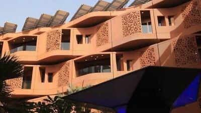The Urban Square at Masdar City in Abu Dhabi - one of the UAE's sustainable green buildings. Ravindranath K / The National