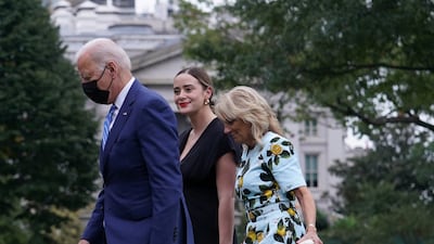 The Biden's granddaughter Naomi was named in honour of Mr Biden's daughter, who died with his wife in a car crash. Reuters