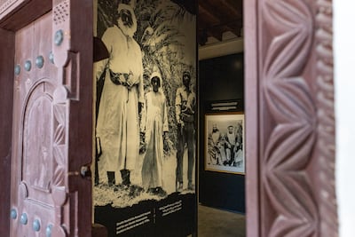 Photographs on display at Ajman Museum. Christopher Pike for The National