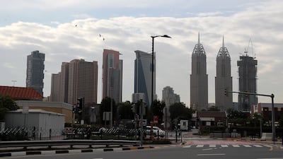 Banks of cloud over Dubai. Pawan Singh / The National