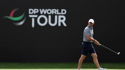 Rory McIlroy during a practice round prior to the Hero Dubai Desert Classic at Emirates Golf Club. Getty