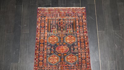 Afghan Nomadic Turkoman Jewish/Islamic prayer rug, 80-90 years old. Antonie Robertson / The National