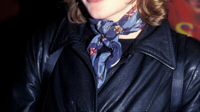 Cate Blanchett, in a leather coat, at the premiere of 'Thank God He Met Lizzie' in Sydney, Australia, on November 20, 1997. Getty Images