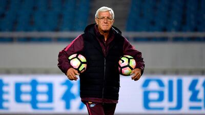 China manager Marcello Lippi says CFA has invested "great effort" into developing the country's youth players. AFP