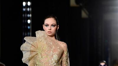 Elie Saab’s spring/summer 2019 couture collection. EPA