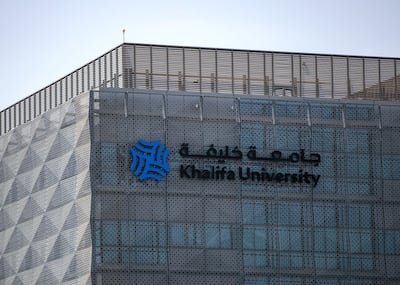 Khalifa University in Abu Dhabi was placed in the top-performing cluster. Victor Besa / The National