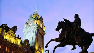 The Balmoral Hotel is located at the end of Princes Street. Courtesy The Balmoral Hotel