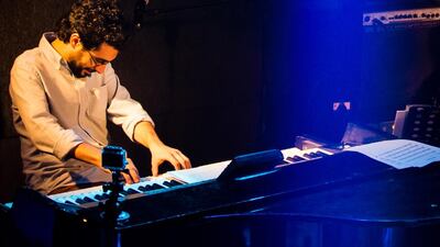 Tarek Yamani on the keyboard. Photo by Jean Boutros