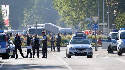 Police secure the area at a discotheque in Constance, at Lake Constance. Felix Kaestle / dpa via AP