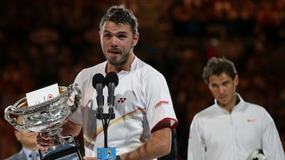 Swiss Stanislas Wawrinka won his first Grand Slam final on Sunday. Aaron Favila / AP