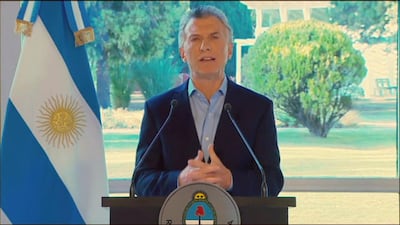 President Mauricio Macri has announced salary hikes and tax cuts to help ease the Argentine economy. AFP