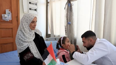 The UAE opened the Emirates Medical City on Sunday to serve Palestinians in Khan Younis. Photo: Wam