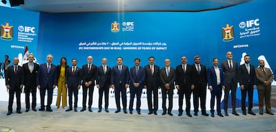 Iraqi Prime Minister Mohammed Shia Al Sudani joins officials and private sector leaders at IFC Partnerships Day in Baghdad. Photo: IFC