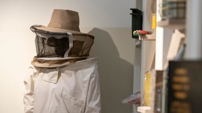 A beekeeper's uniform on display at one of the stalls at the Hatta Honey Festival that will end on December 31.