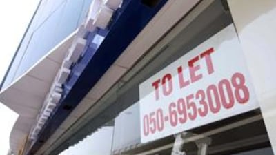To Let signs in Dubai retail spaces have become a sign of the times as shoppers cut back on spending.