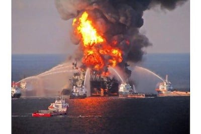The offshore drilling unit Deepwater Horizon in the Gulf of Mexico was destroyed in 2011. Reuters