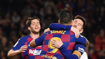 It was a great night for Messi and Barca. Getty