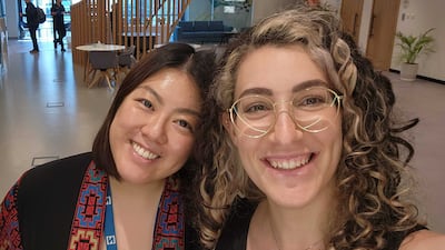 Close friends Evelyn Lau, left, and Juman have known each other for a decade. Evelyn Lau / The National