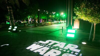 The Jakku Experience, displays of sets, props and costumes from the film Star Wars: The Force Awakens during the Middle East premiere at Emirates Palace in Abu Dhabi. Christopher Pike / The National
