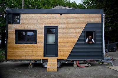 A 'tiny house' in Sene, western France. AFP