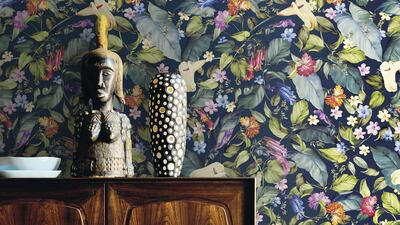 Botanical and tropical prints are in at the moment, but a rule of thumb is small prints for small areas, and large prints for spacious rooms. Seen here, Jannelli Volpi at Sedar Global