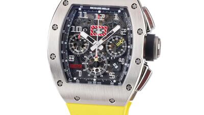 A rare Richard Mille Felipe Massa Flyback chronograph