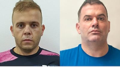 Raffaele Imperiale and Raffaele Mauriello who were arrested in Dubai. Photo: Dubai Police