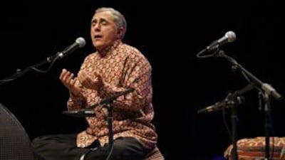 Alim Qasimov performs at the Cultural Foundation in Abu Dhabi.