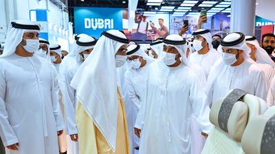 Sheikh Mohammed tours The Arabian Travel Market. It opened on Monday and concludes on Thursday.