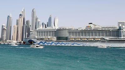 Dubai Harbour Cruise Terminal welcomed its first passengers last year. Chris Whiteoak / The National