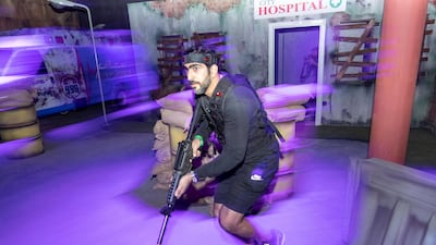 The Al Quoz warehouse mimics a Hollywood-style set, with a labyrinth of rooms, apocalyptic interiors and realistic props. Photo: Antonie Robertson / The National