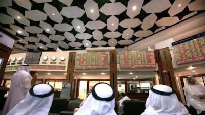 An average of 135,000 shares a day were traded on the Dubai Financial Market in the past 12 months. Nicole Hill / The National