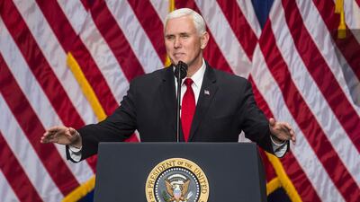 U.S. Vice President Mike Pence was due to travel to the Middle East. Zach Gibson/Bloomberg