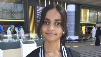 Swara Bondge believes her generation should work hand-in-hand to fight climate change. Rana Afifi / The National