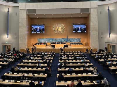 Human Rights Council Special Session on the Human Rights Situation in and around Sudan's El Fasher. Vanessa Ghanem / The National