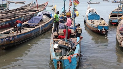 About 100 fishing boats go to sea from the village. Andy Scott / The National