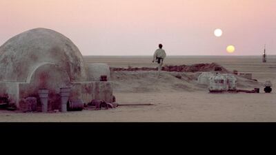 It is believed that the desert-like planet of Tatooine is being recreated for Star Wars: Episode VII. Could that be where filming in the UAE comes in? Courtesy Lucasfilms